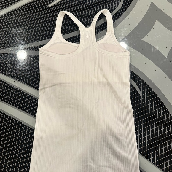 White Ribbed Tank Top - Picture 2 of 5